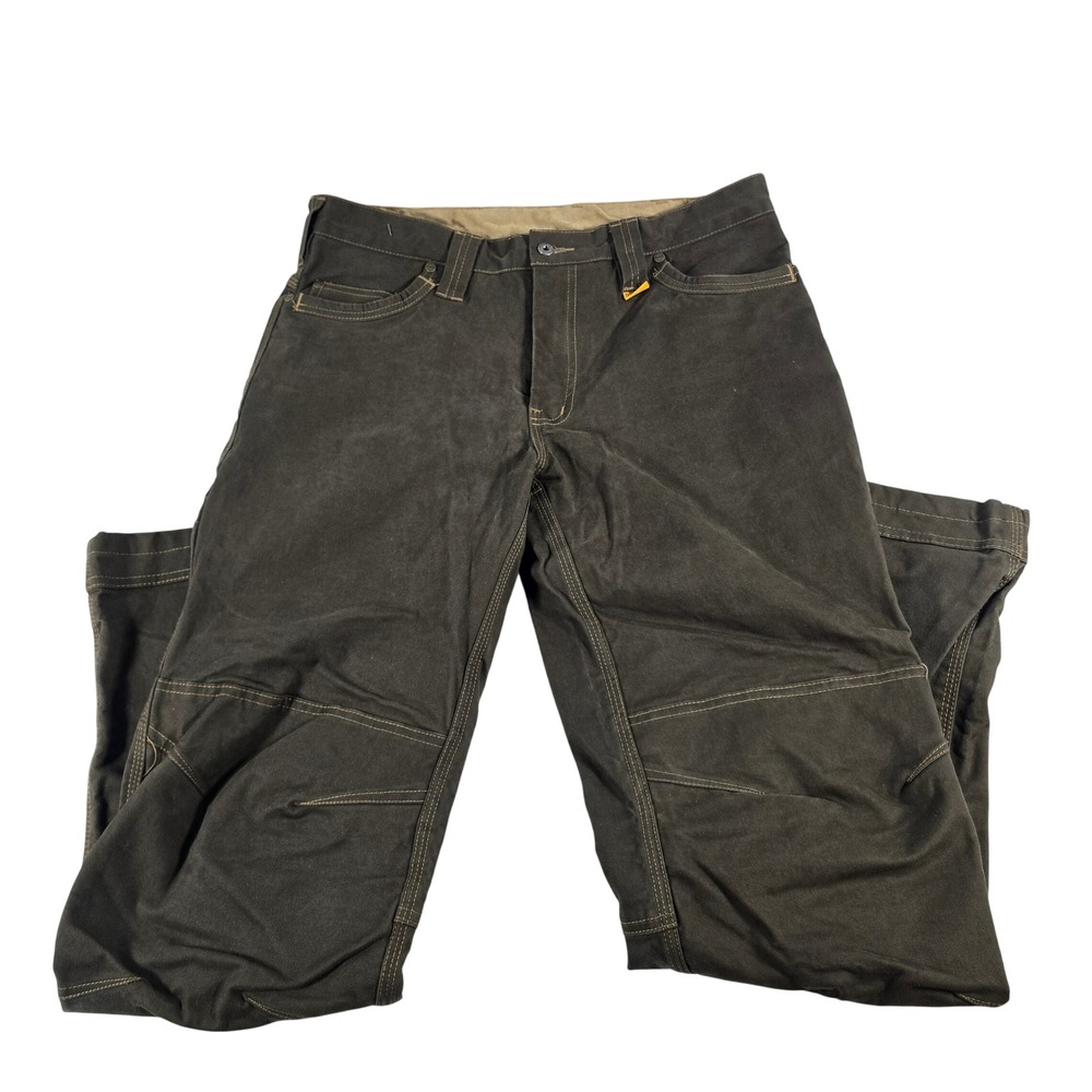 DeWalt Mens Madison Pant DXWW50033 Brown Canvas Work Trousers 34/33 Articulated